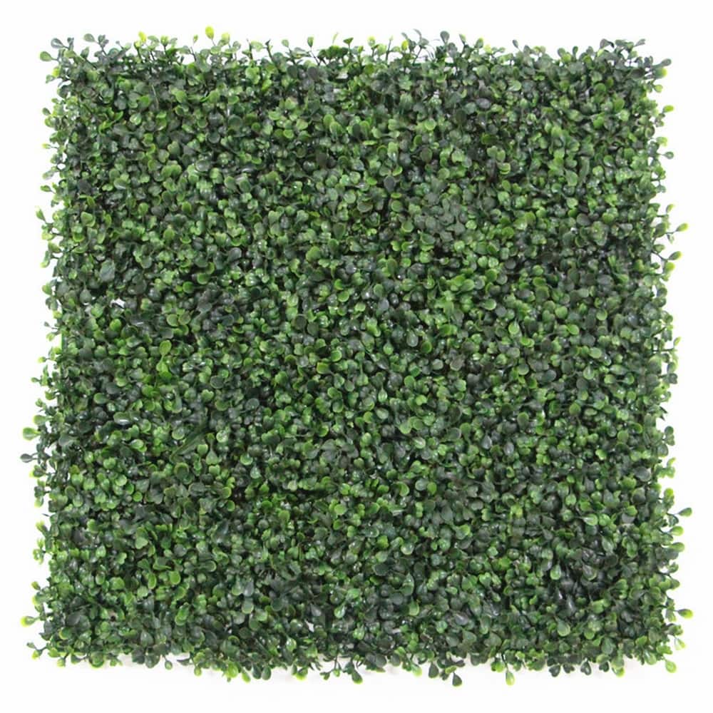 20 in x 20 in Artificial Boxwood Hedge for Indoor/Outdoor Wall Décor - Set of 6pc