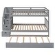 preview thumbnail 10 of 38, Wood Bunk Bed with Twin Size Trundle