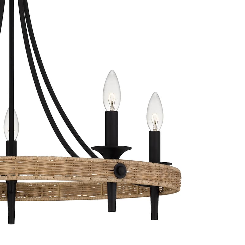 Catania 5-Light Matte Black Chandelier