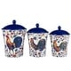 preview thumbnail 2 of 4, Certified International Morning Rooster Set of 3 Canisters
