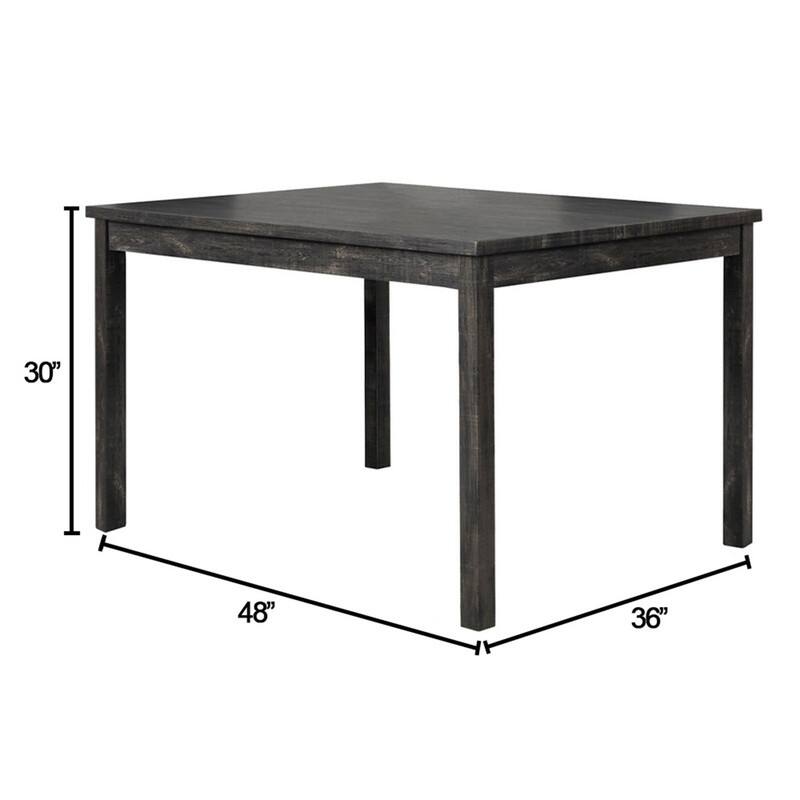 Best Master Furniture 48 x 36 Inch Rustic Farmhouse Rectangular Dining Table