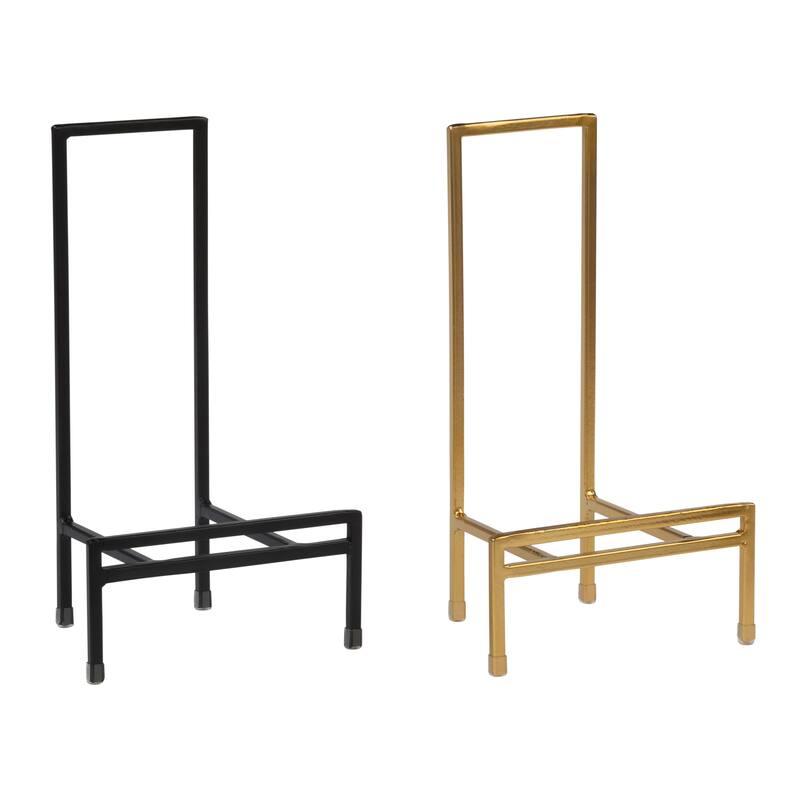 Straight Edge Metal Platter Stand