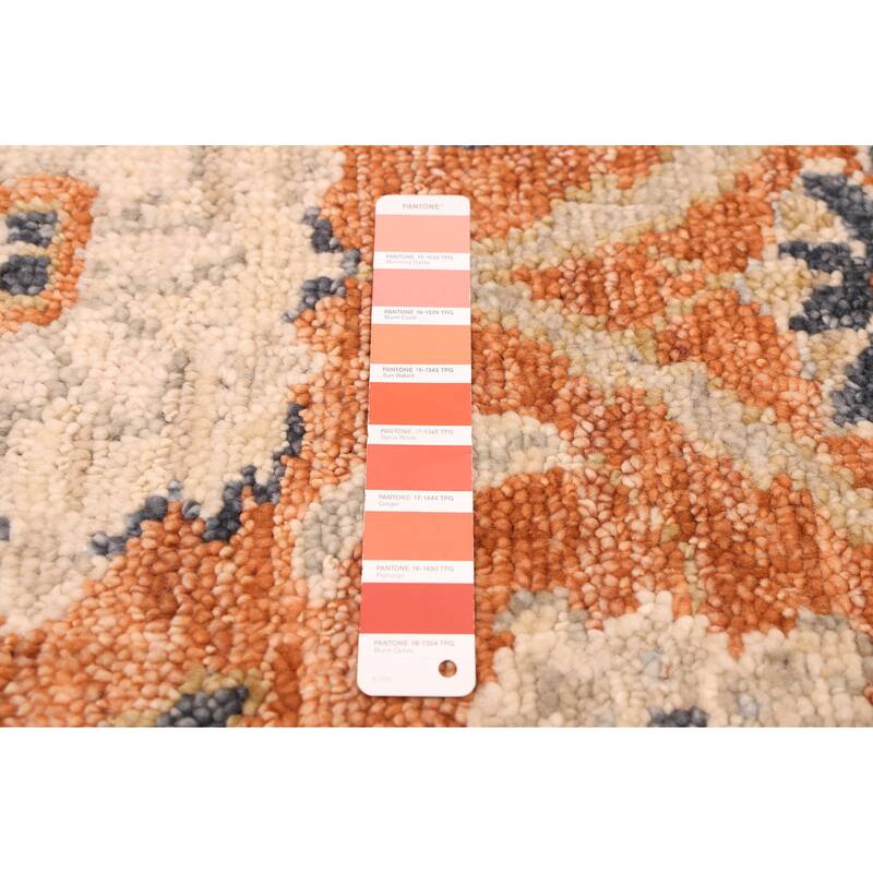 ECARPETGALLERY Hand-knotted Jules Serapi Burnt Orange Wool Rug - 8'0 x 10'0