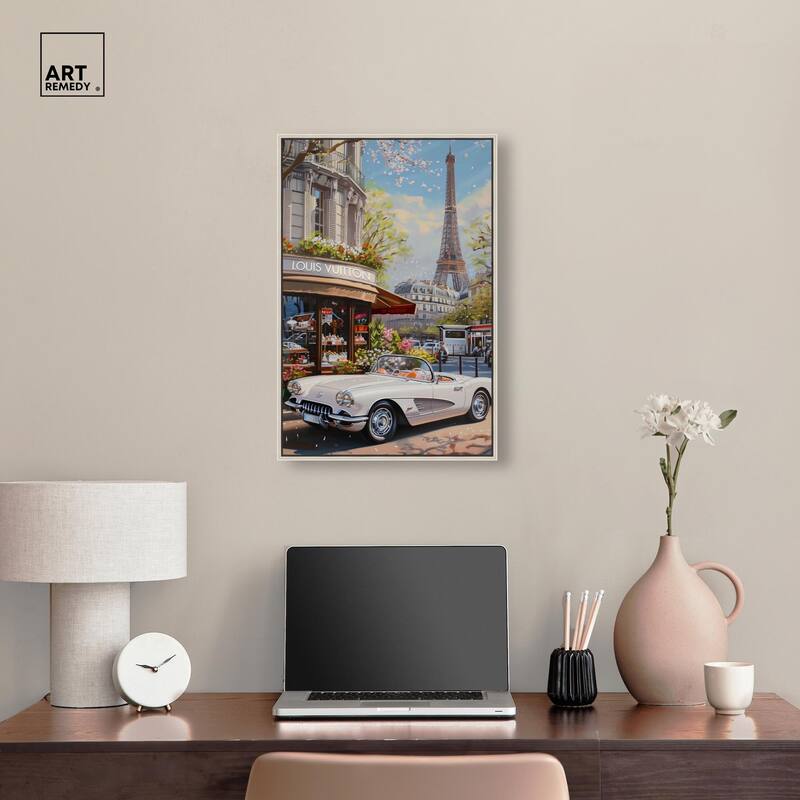 A View of Paris from the Car Canvas by Art Remedy