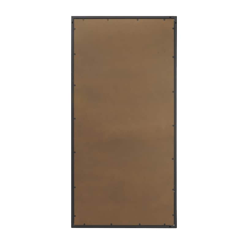 Black Metal Tall Room Floor Mirror