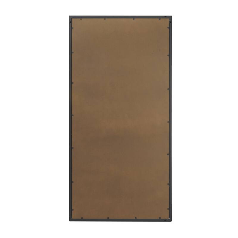 Metal Tall Floor Mirror - Black - Roche River Decor