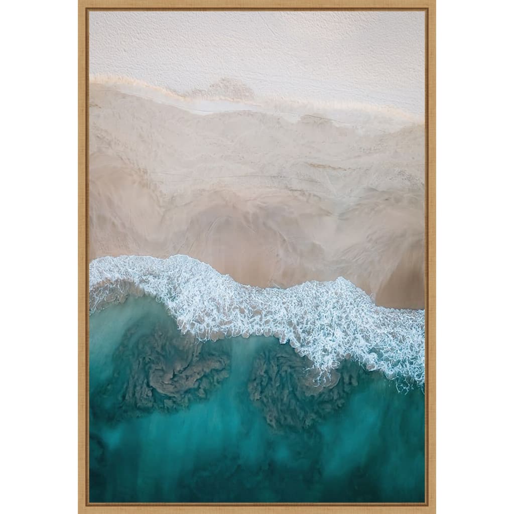 Aerial 20 by Rachel Lee 3 Birdies Studio (23 x 33 in.), Framed Canvas Wall Art Print