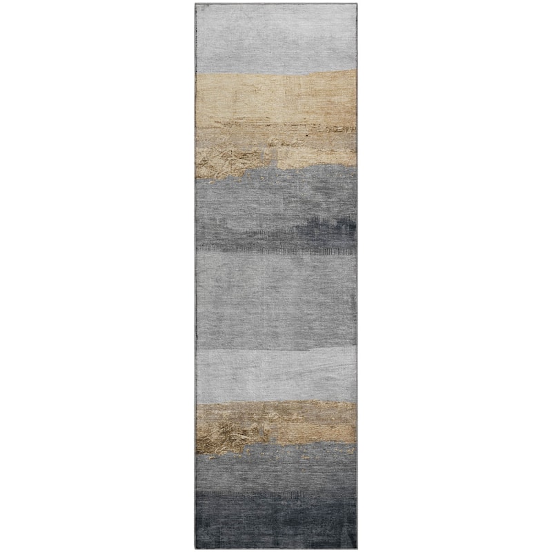 Premium Washable Super Soft Ombre Stripes Mayfield Rug