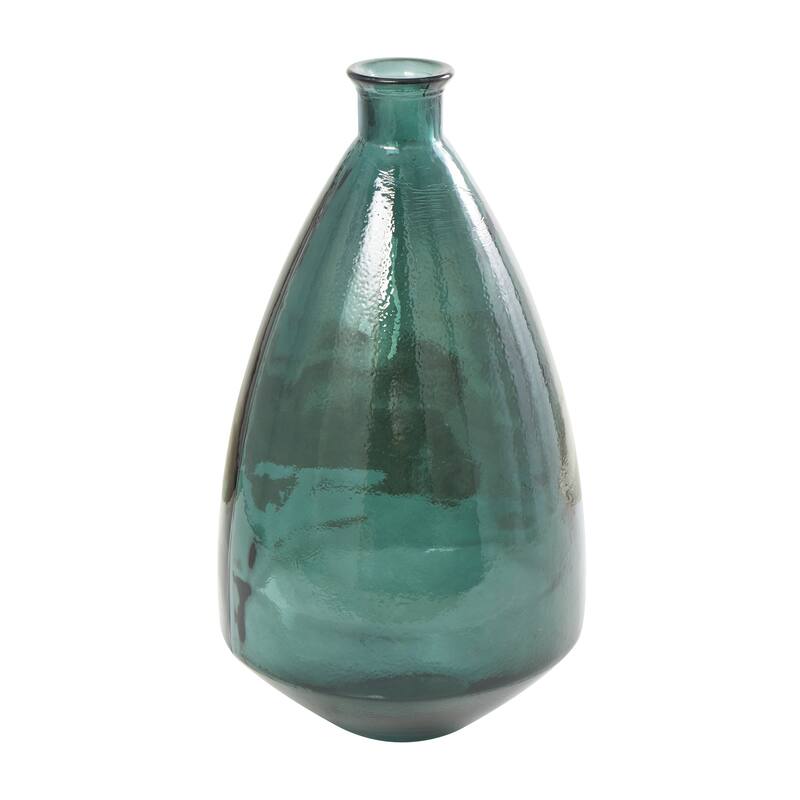 Blue Recycled Glass Handmade Spanish Decorative Vase