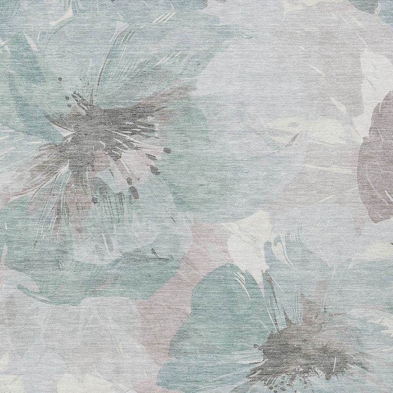 HomeRoots Floral Transitional Rectangle Outdoor Rug