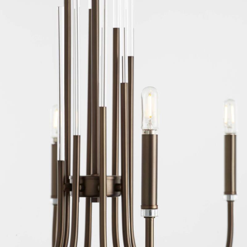 Quorum International 6223-6 Summit 6 Light 28" Wide Empire Chandelier