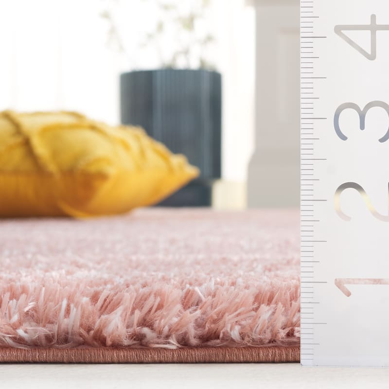 SAFAVIEH Tahoe Shag Yaprak Abstract 1.2-inch Thick Rug