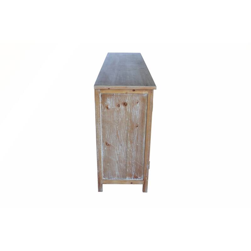 60in White Accent Cabinet with 4 Doors