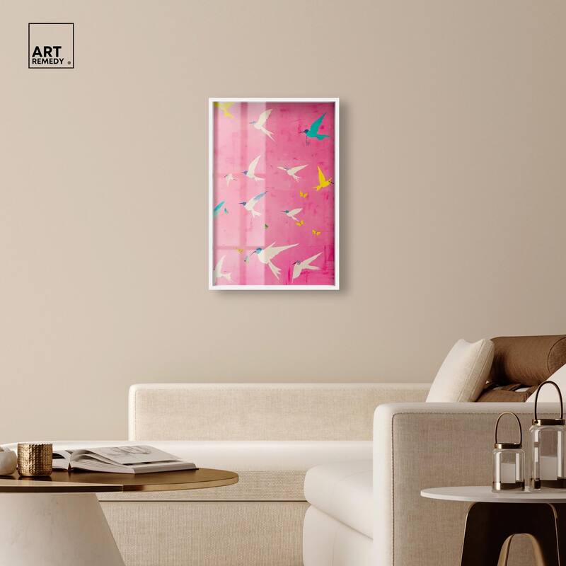 Soaring Sorbet Shadowbox by Art Remedy