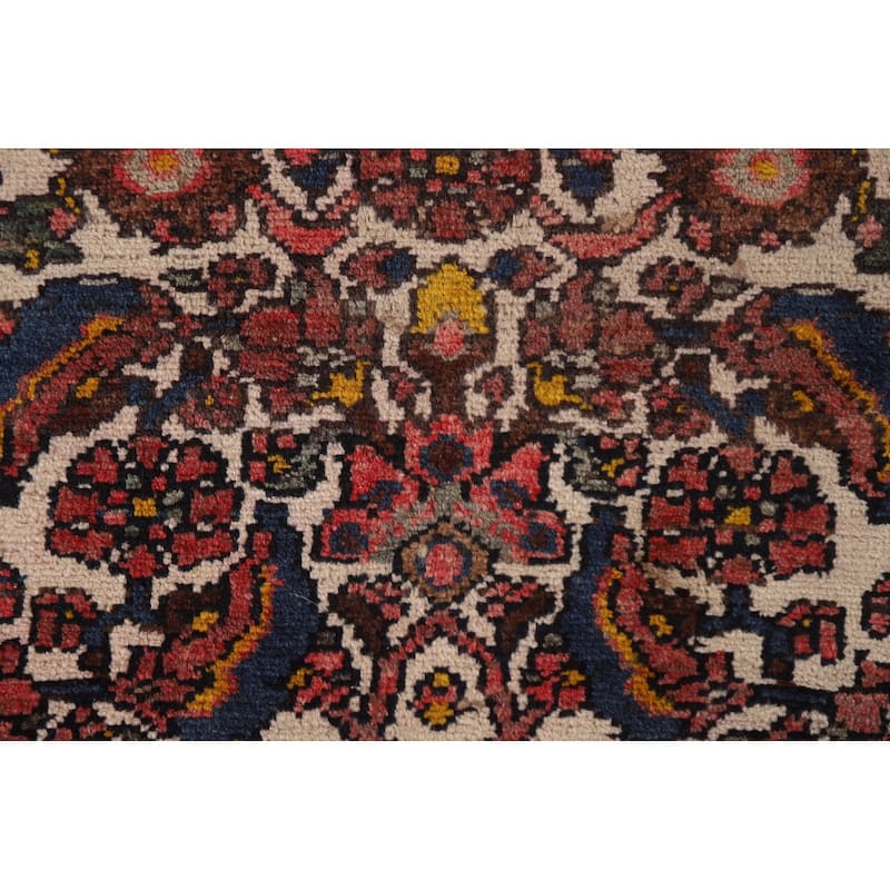 Vegetable Dye Traditional Floral Malayer Persian Wool Rug Hand-knotted - 3'4" x 5'0"