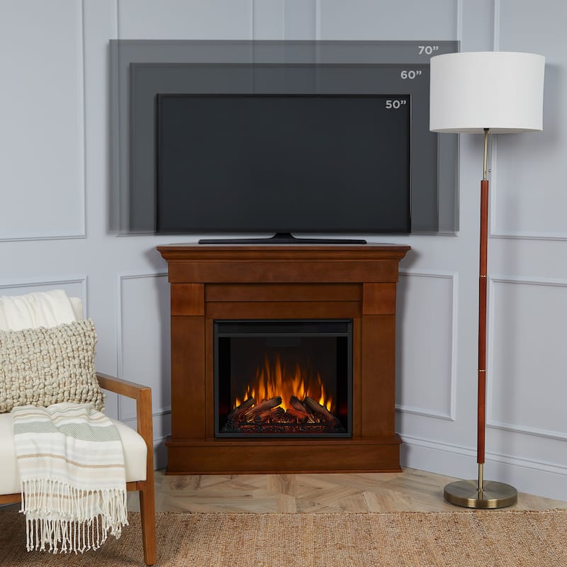 Chateau Corner Electric Fireplace by Real Flame