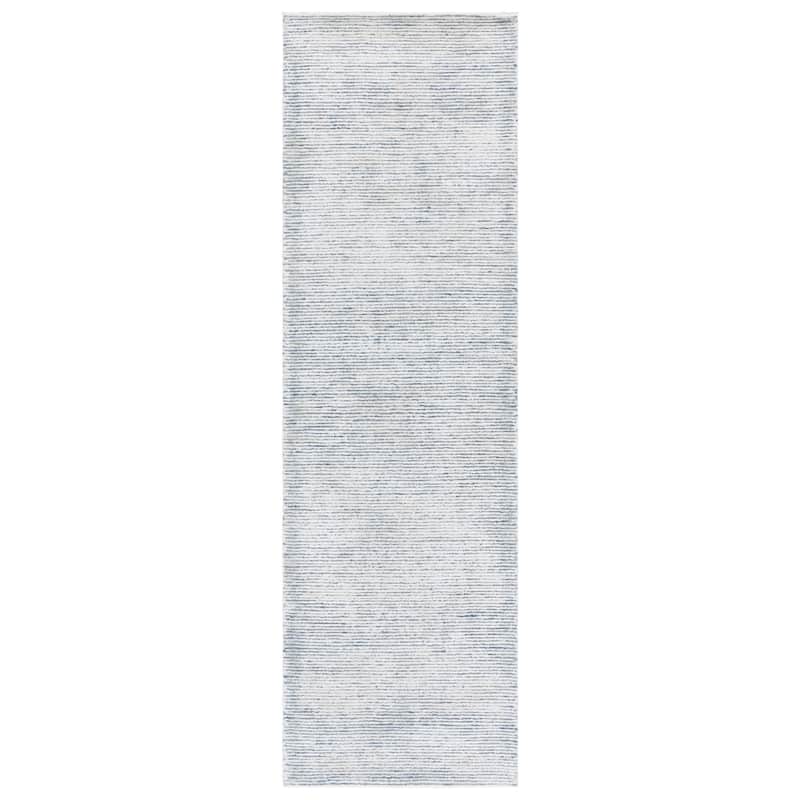 SAFAVIEH Handmade Soho Esmehan Contemporary Wool Rug - 2'3" x 8' Runner - Blue/Ivory