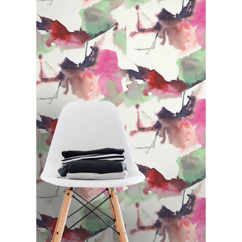 Harry & Grace Watercolor Block Peel and Stick Wallpaper