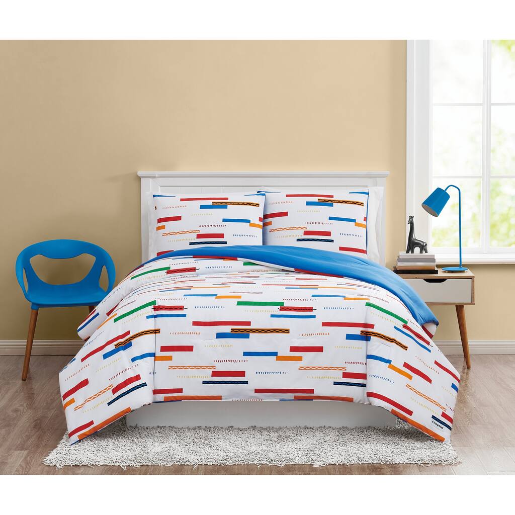 Crayola Serpentine Stripe Cotton Comforter Set