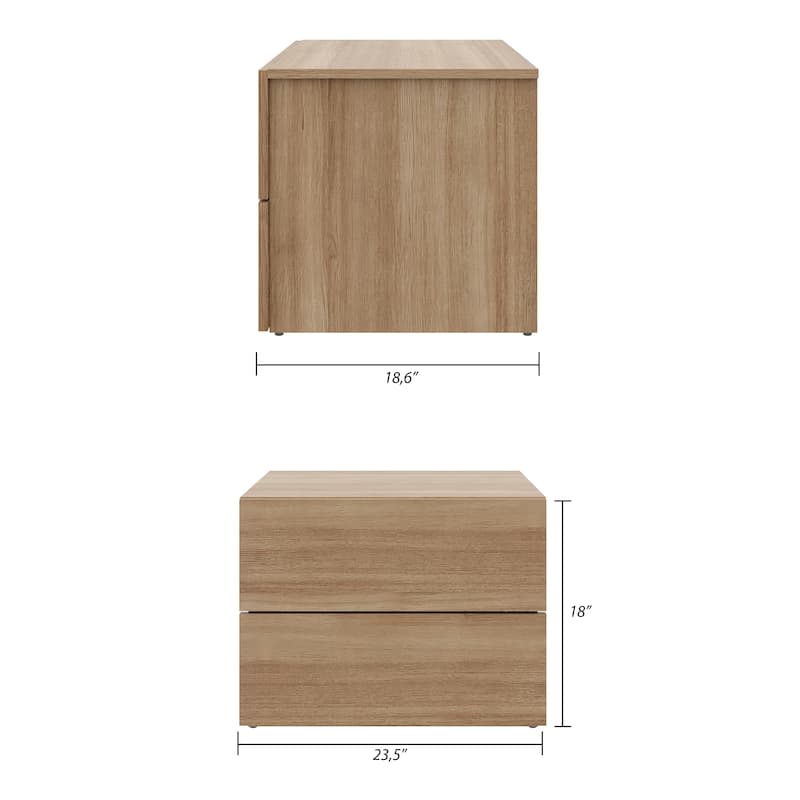 James 2-drawer Nightstand
