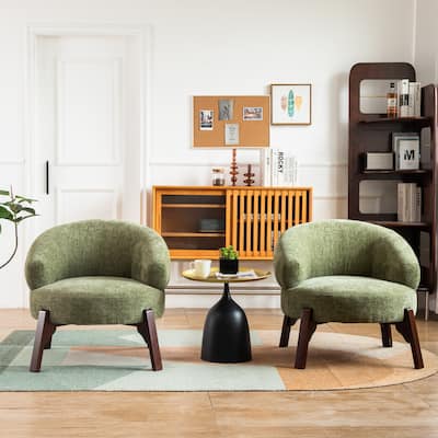 XINMICS Modern Accent Chair Upholstered Armchair for Living Room, Bedroom