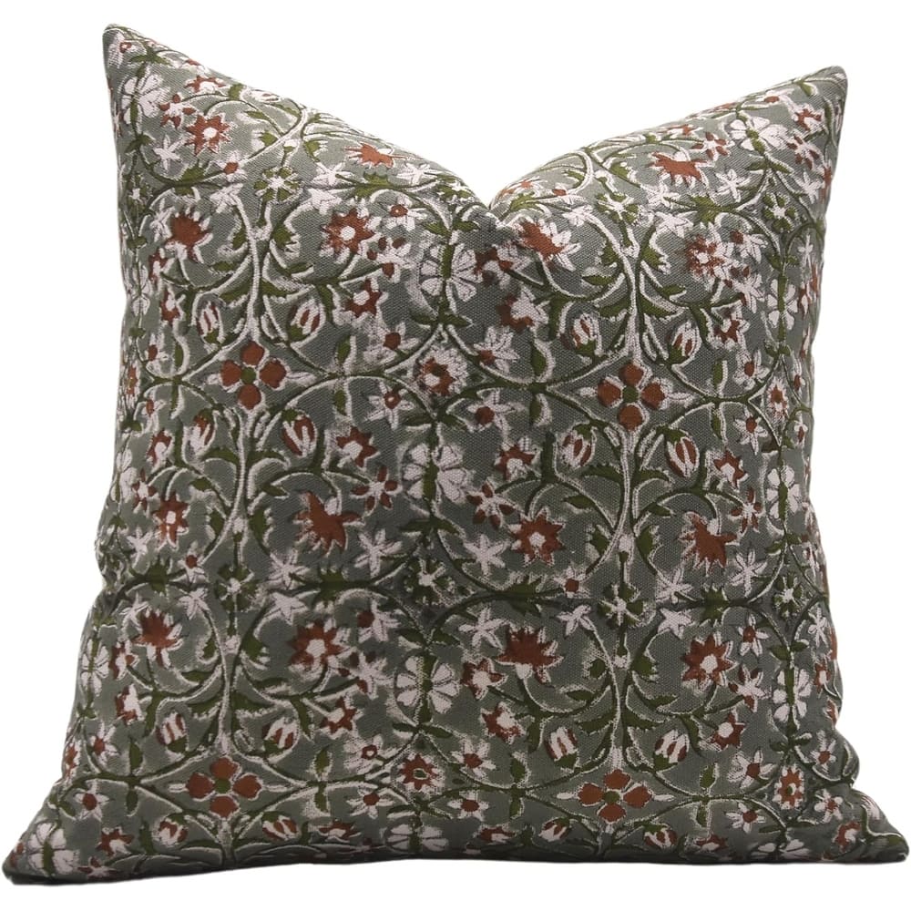 Fabdivine Cotton Bohemian Block print pillow Cover