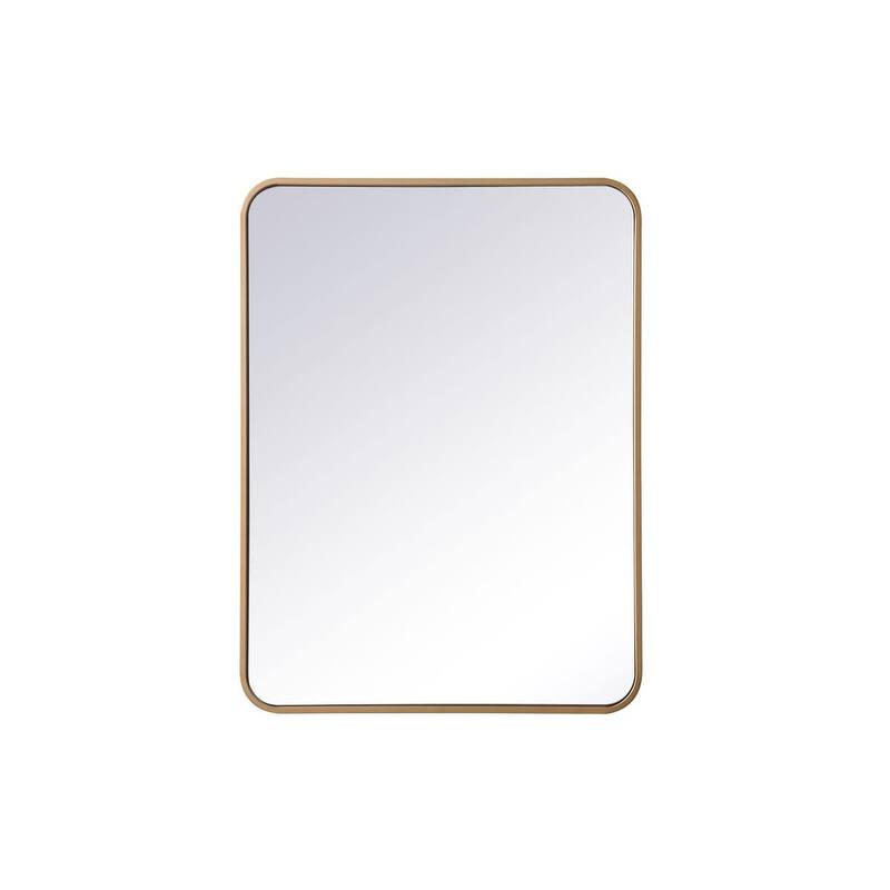Elegant Lighting MR802432 Evermore 24" W x 32" H Contemporary - Brass