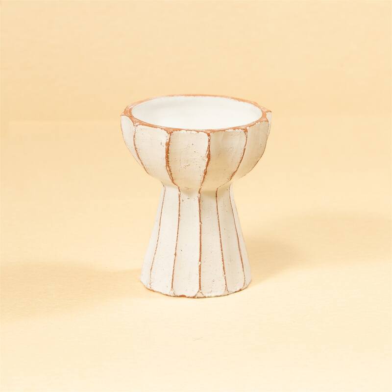Lg Fluted Goblet White Dia 14"- ST - White