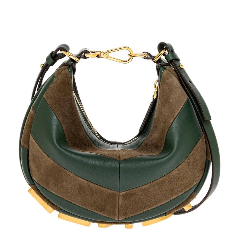 Fendigraphy Mini Bag in Leather and Suede