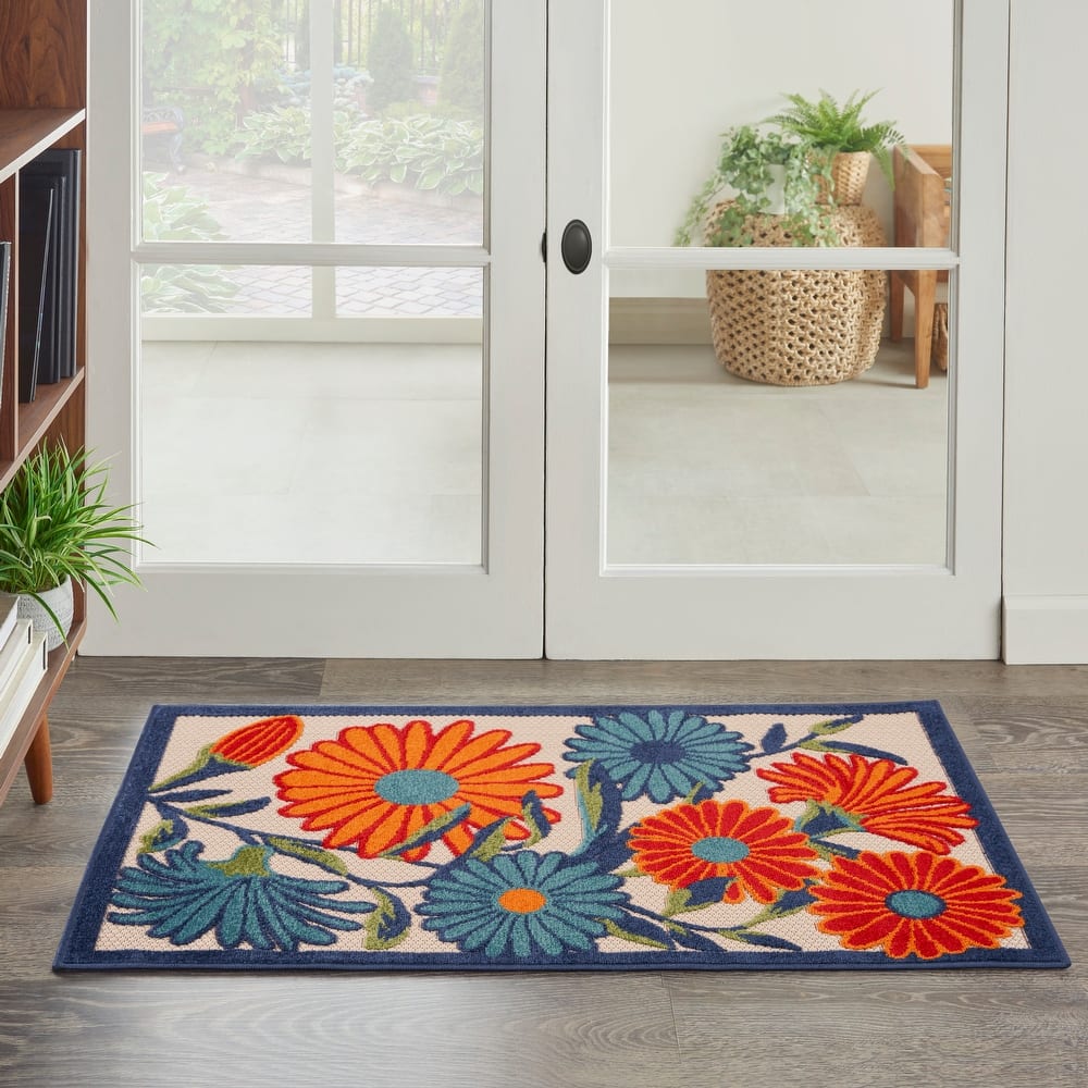 Nourison Aloha Indoor/Outdoor Floral Area Rug