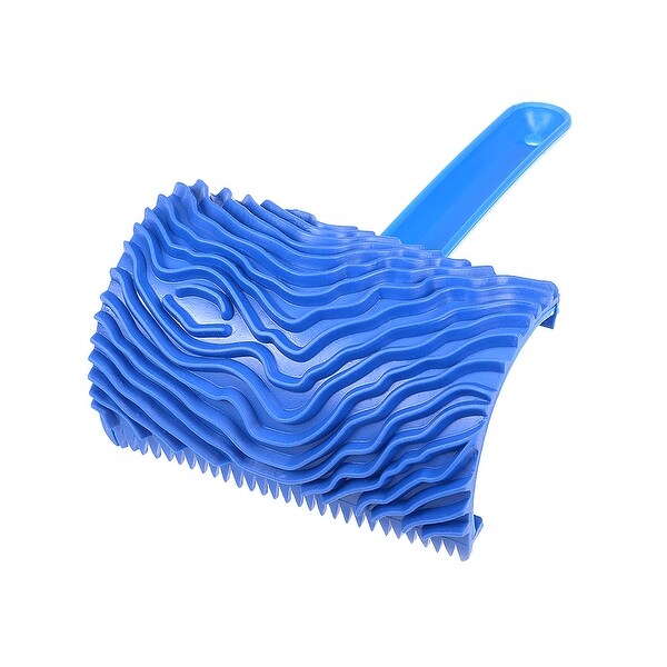 Wood Grain Tool with Handle 6" Rubber Graining Pattern Stamp Wall Decoration