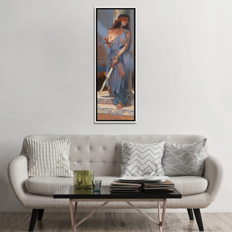 iCanvas "Lady Justice" by Maher Morcos Framed Canvas Print