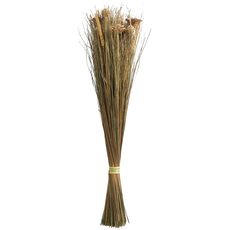 Brown Dried Plant Handmade Tall Branch Bouquet Grass Natural Foliage