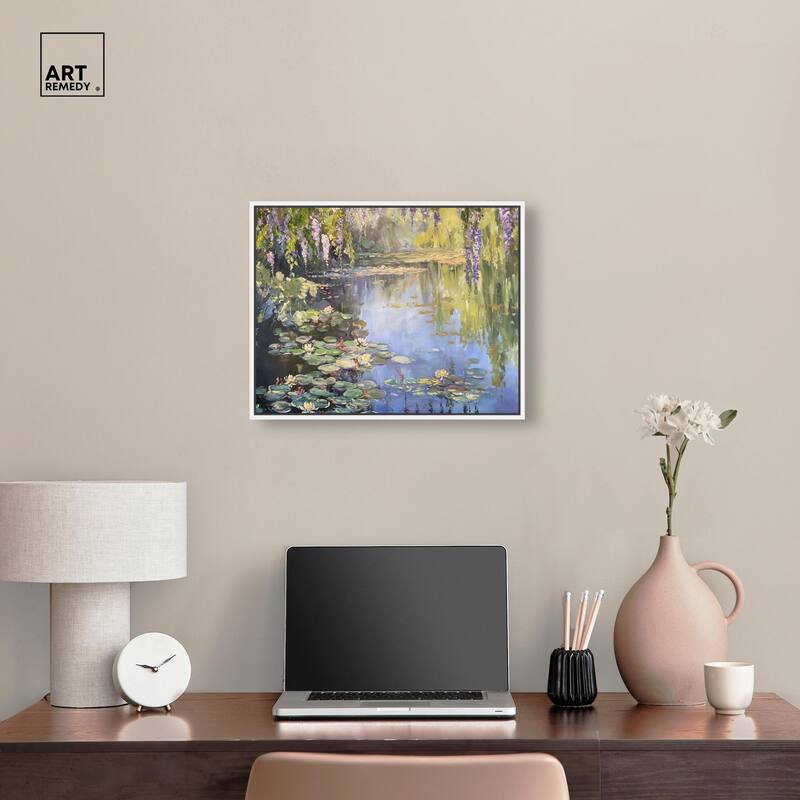 Lily Lagoon II Canvas by Art Remedy