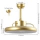 preview thumbnail 20 of 19, JONATHAN Y Loren 20" Modern 6-Speed Metal Dimmable Smart LED Ceiling Fan, App & Remote - 11.5 Inches