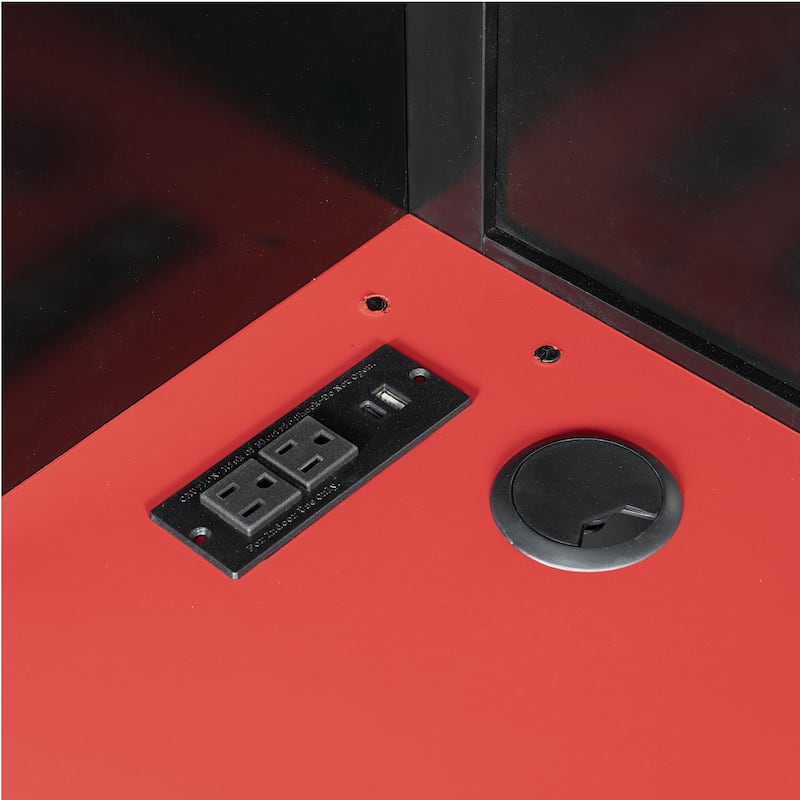 Full Size Gaming Loft Bed Esports-Inspired Bed with Desk Shelves and Charging Station for Gaming Bedroom Setup, Esports Hotels