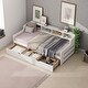 preview thumbnail 36 of 34, Twin Size Daybed Bed Frame with Drawers or Trundle