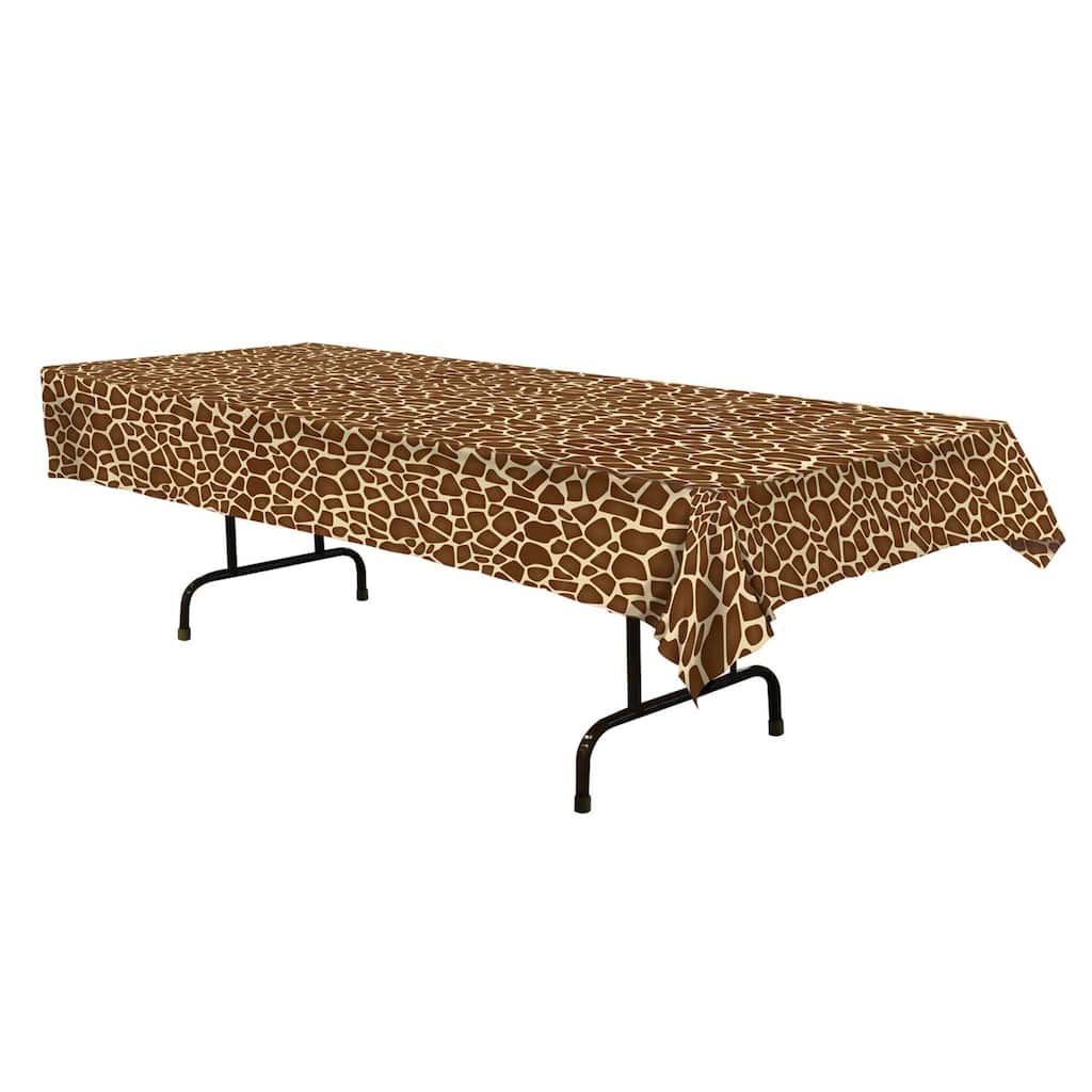 15.5" Vibrant Unique Giraffe Print Designed Tablecover