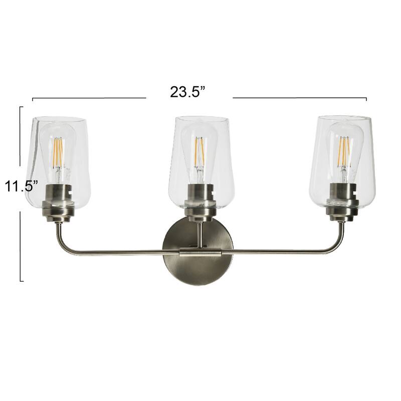 Robert Stevenson Lighting Holden - Metal and Glass Vanity Light