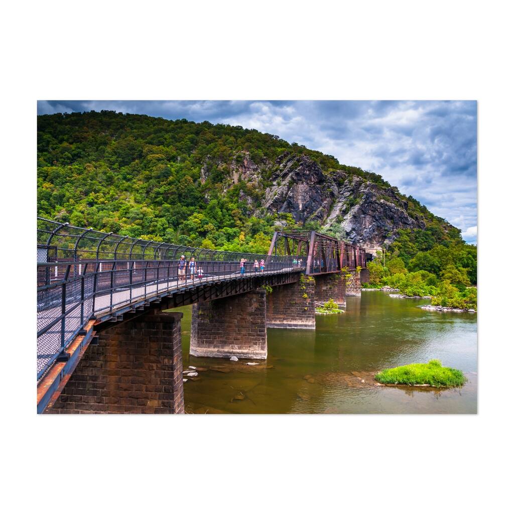 Harpers Ferry West Virginia Bridge Unframed Wall Art Print/Poster