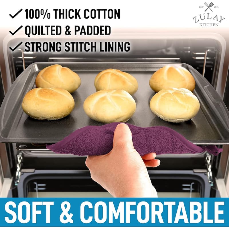 Zulay Kitchen 1-Pack Heat Resistant Cotton Pot Holders