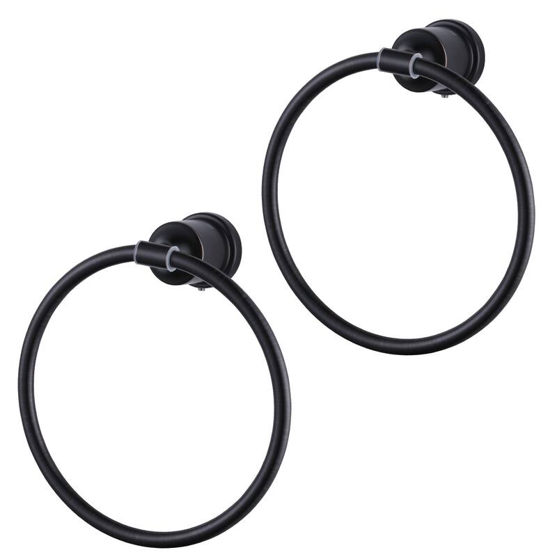 2PCS Wall Mounted Towel Ring - Oil Rubbed Bronze