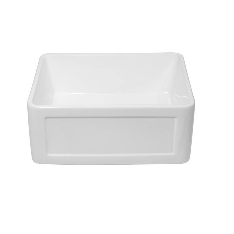 White Farmhouse Single Bowl Ceramic Kitchen Sink
