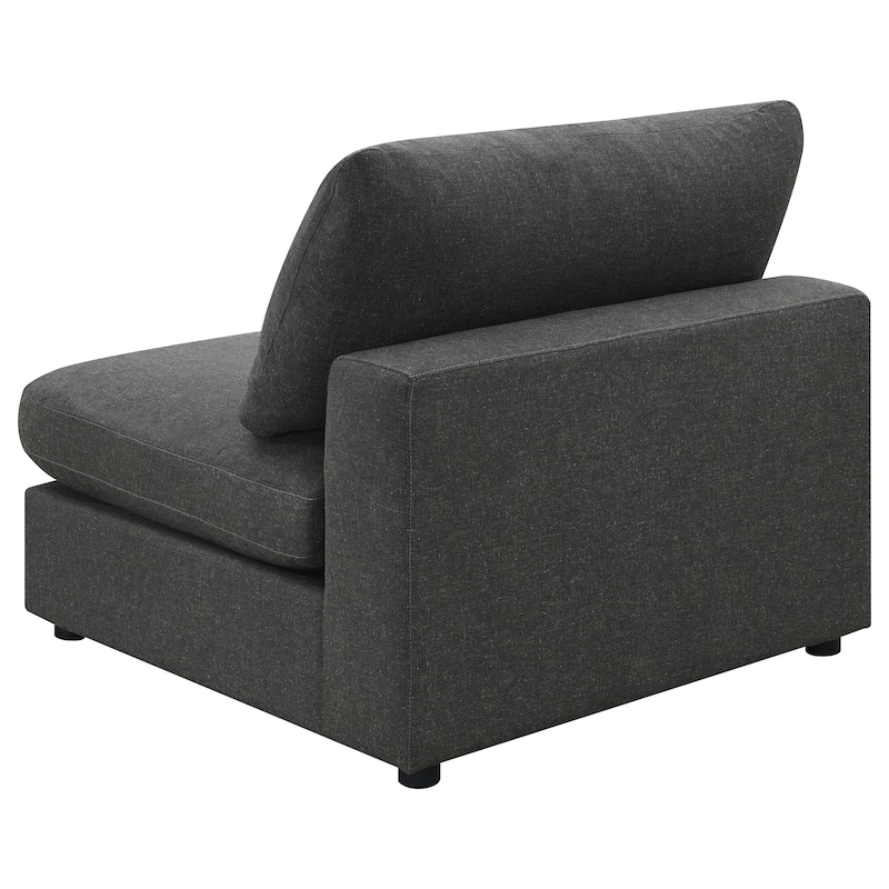 Serene Transitional Upholstered Armless Chair