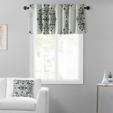 Exclusive Fabrics Kerala Printed Cotton Window Valance - 50 X 19