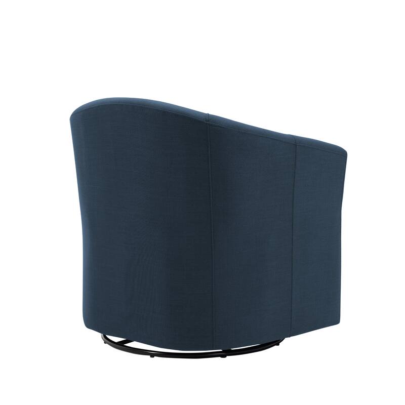 Swivel Accent Chair with Metal Base - 30.7"W x 29.9"H x 27.5"D