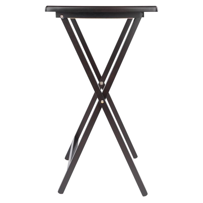 Allen 5-Pc Snack Table Set, Coffee - 9.21 x 19.06 x 31.97 inches