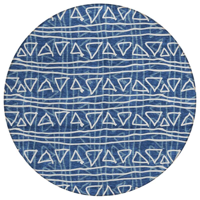 Machine Washable Indoor/ Outdoor Chantille Boho Morrocan Rug