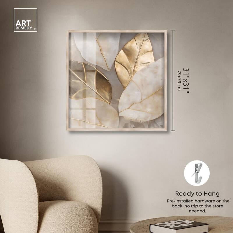 Golden Cascades Shadowbox by Art Remedy