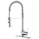preview thumbnail 1 of 29, UltraFaucets Euro Collection Spring Spout Kitchen Faucet With Pull-Down Spray